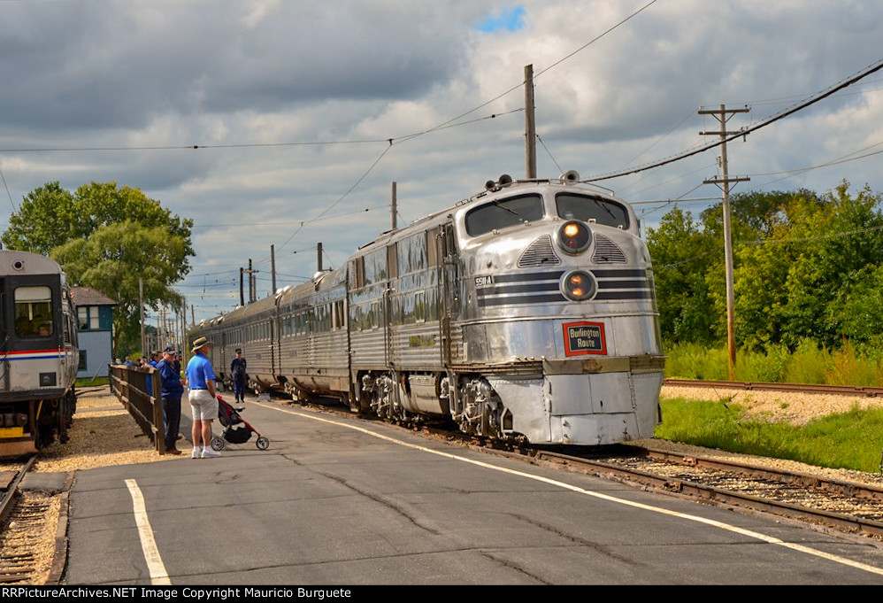 CBQ E5A Locomotive Nebraska Zephyr